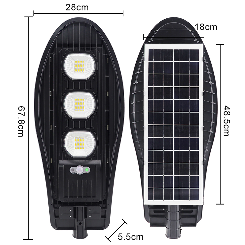 Industrial Motion Sensor 50W 100W 150W 200W Solar Street Lights