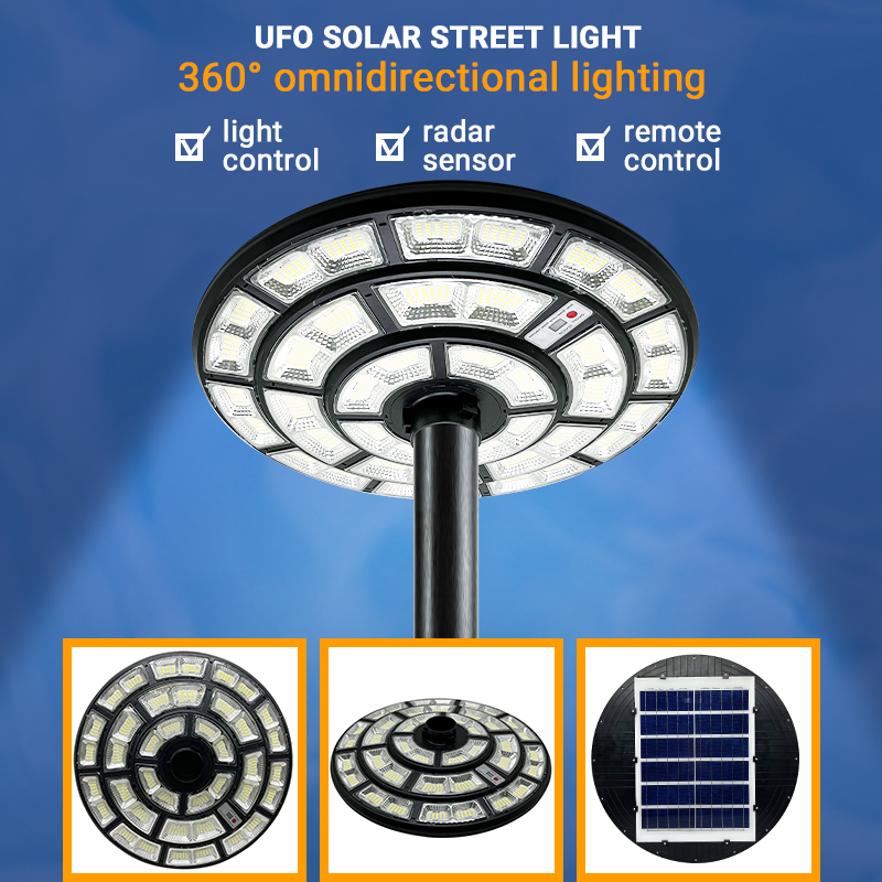 Remote Control Waterproof UFO Solar Street Light