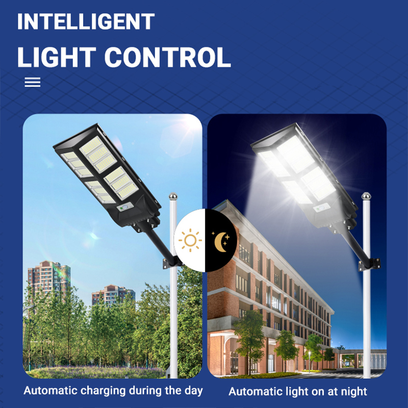 100w 200w 300w Pinagsamang Solar Powered Street Light