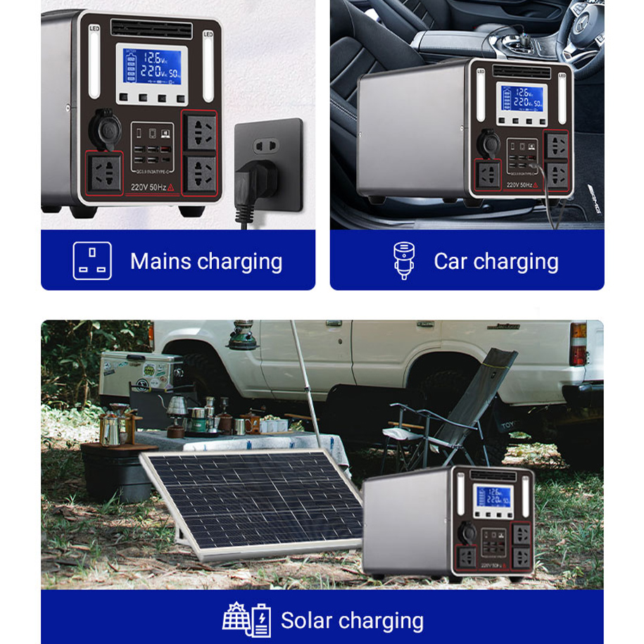  Portable Solar Generator Power Station para sa Camping, Home, Travel, Indoor At Outdoor na Paggamit 