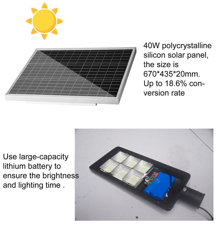 Industrial Separated Malaking Solar Street Lights